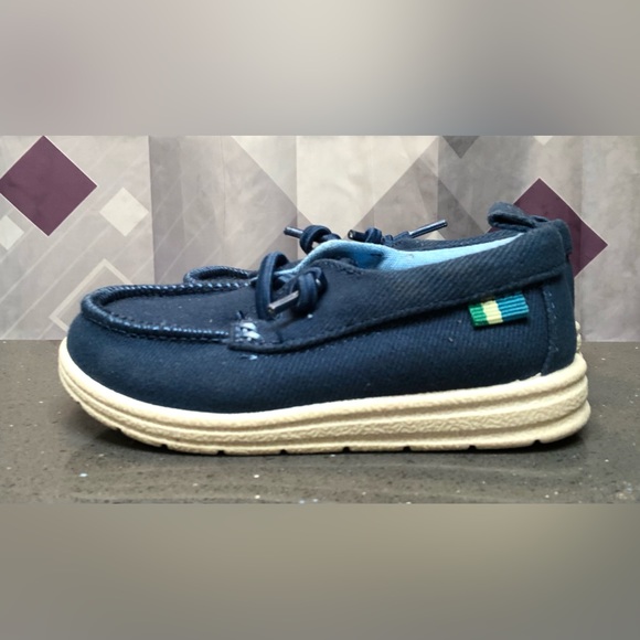 Cat & Jack boys briar slip-on blue sneakers, size 6 - Picture 7 of 9